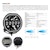 Go Rhino 751080711CRS Blackout Series Lights - 7 Maxline LED Hi/Low Beam, Multi Daytime Running Light