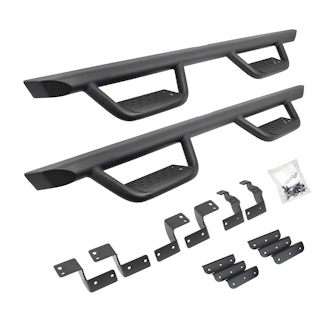 Go Rhino D224425T Dominator Xtreme D2 SideSteps - Complete Kit: SideStep + Brackets