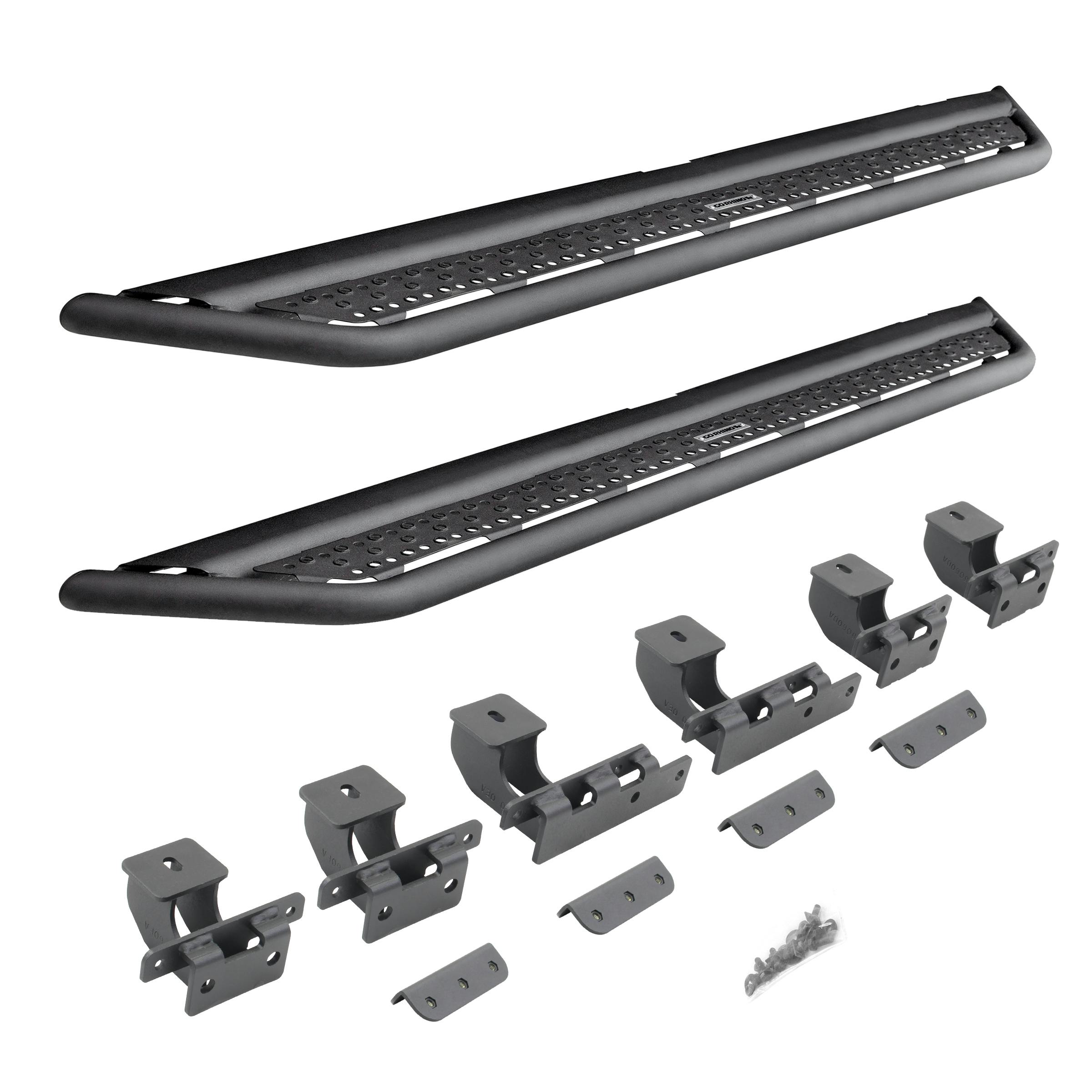 GO RHINO Dominatorヒッチステップ ブラック D360T Go Rhino D360T Dominator Hitch Step - Textured Black