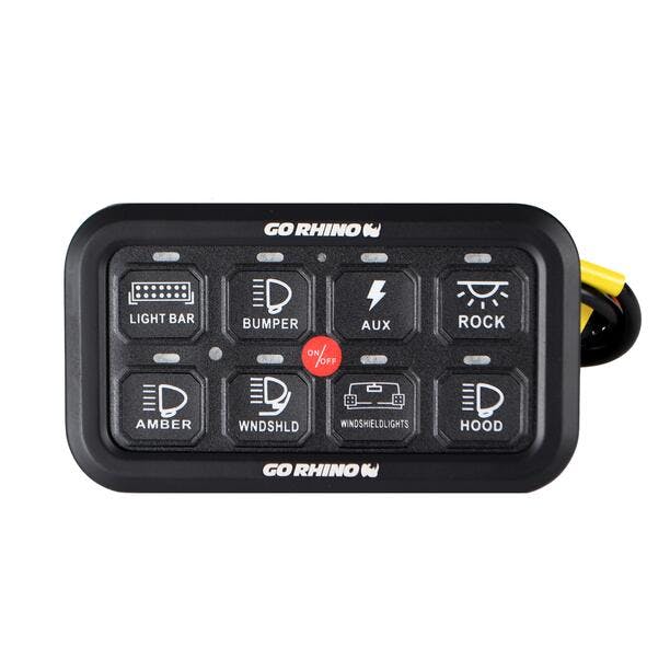 Go Rhino 758CHSCRRF RGB/Bluetooth 8-Channel Light Switch