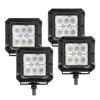 Go Rhino 751803043FCS Bright Series - 3x3 Cube LED Flood Lights, Set of Four Go Rhino 751803043FCS Bright Series - 3x3 Cube LED Flood Lights, Set of Four