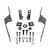 Go Rhino 565660T RC3 LR - Complete kit: Front guard + Brackets