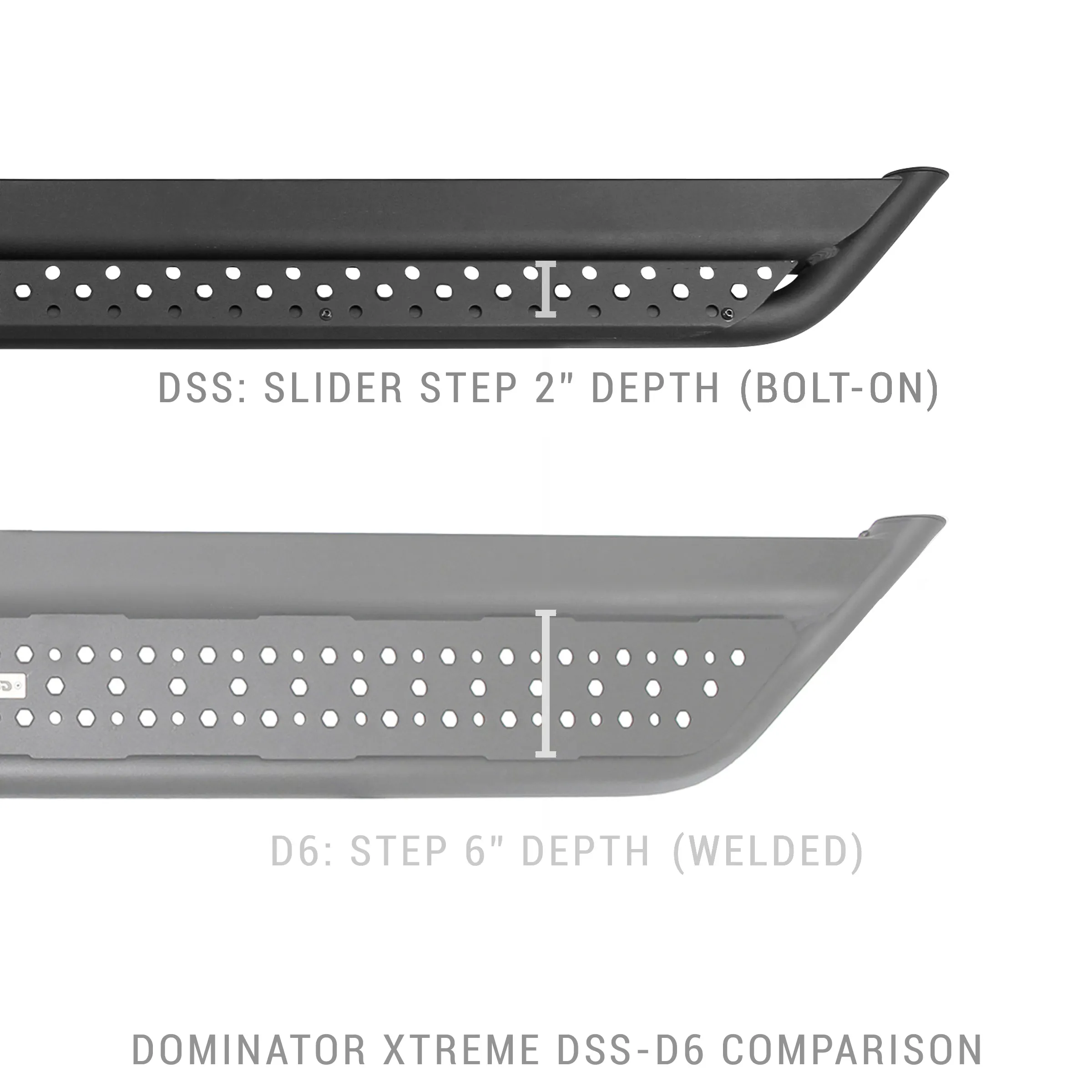 Go Rhino DSS60087T Dominator Xtreme DSS Side Steps - 87 long - BOARDS ...