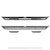 Go Rhino FSDT4429T Dominator Xtreme DT Side Steps With Frame Mounting Bracket Kit