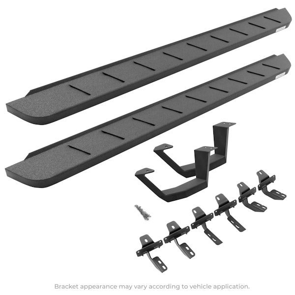 Go Rhino 6349274810T RB10 Running board, Complete Kit: Running board, Brackets, 1 pair RB10 Drop Step