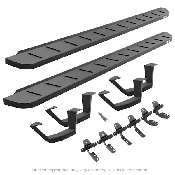 Go Rhino 6341808720PC RB10 Running board, Complete Kit: Running board, Brackets, 2 pair RB10 Drop Step