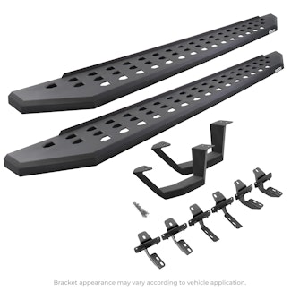 Go Rhino 6949264810PC RB20 Running board, Complete Kit: Running board, Brackets, 1 pair RB20 Drop Step