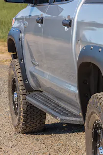 RB20 Running Boards With Mounting Brackets Textured Black 2007-2021 Toyota Tundra Go Rhino