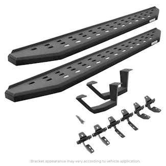 Go Rhino 6949264810T RB20 Running board, Complete Kit: Running board, Brackets, 1 pair RB20 Drop Step