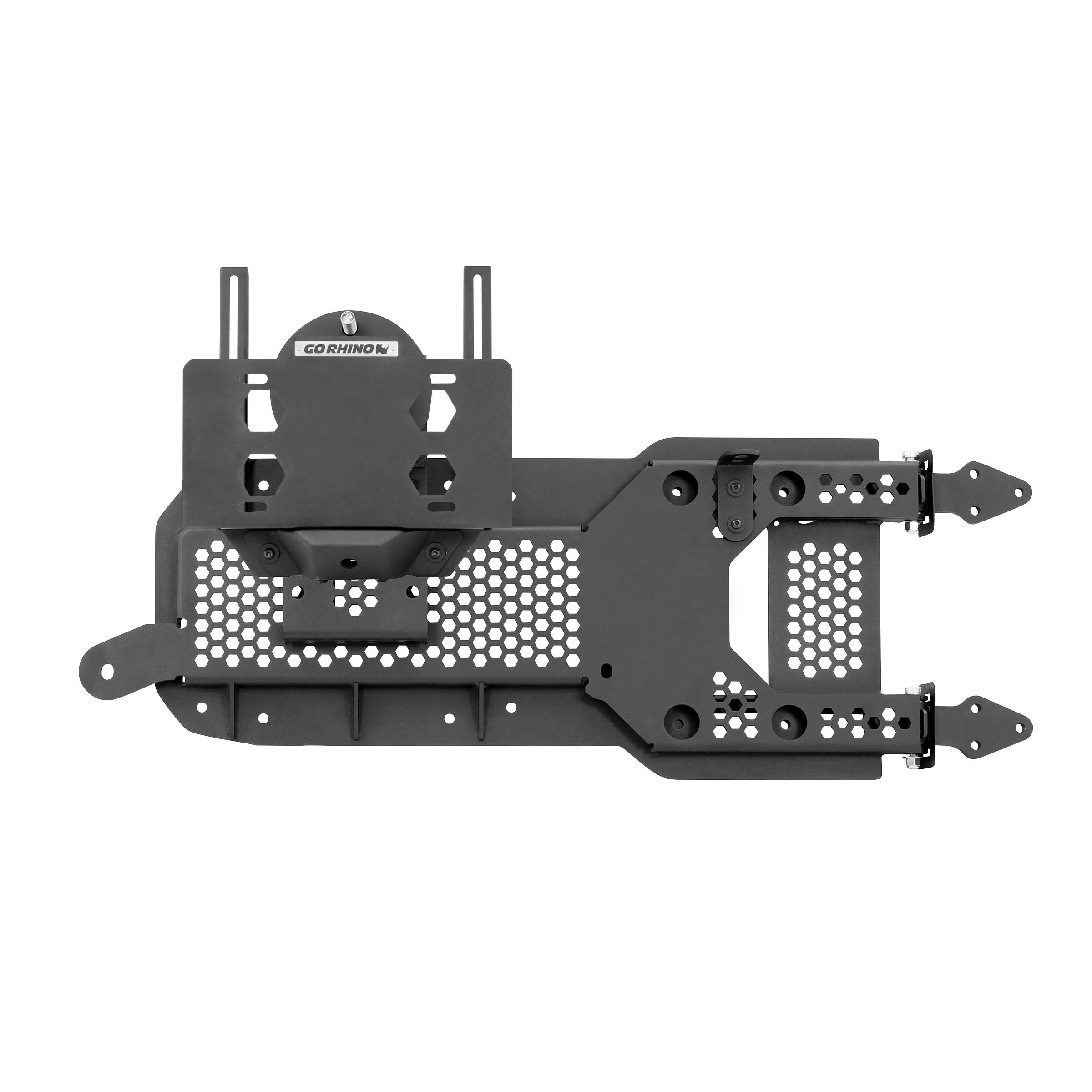 Go Rhino 27137T Rockline Low Profile Body Mount Tire Carrier For Jeep