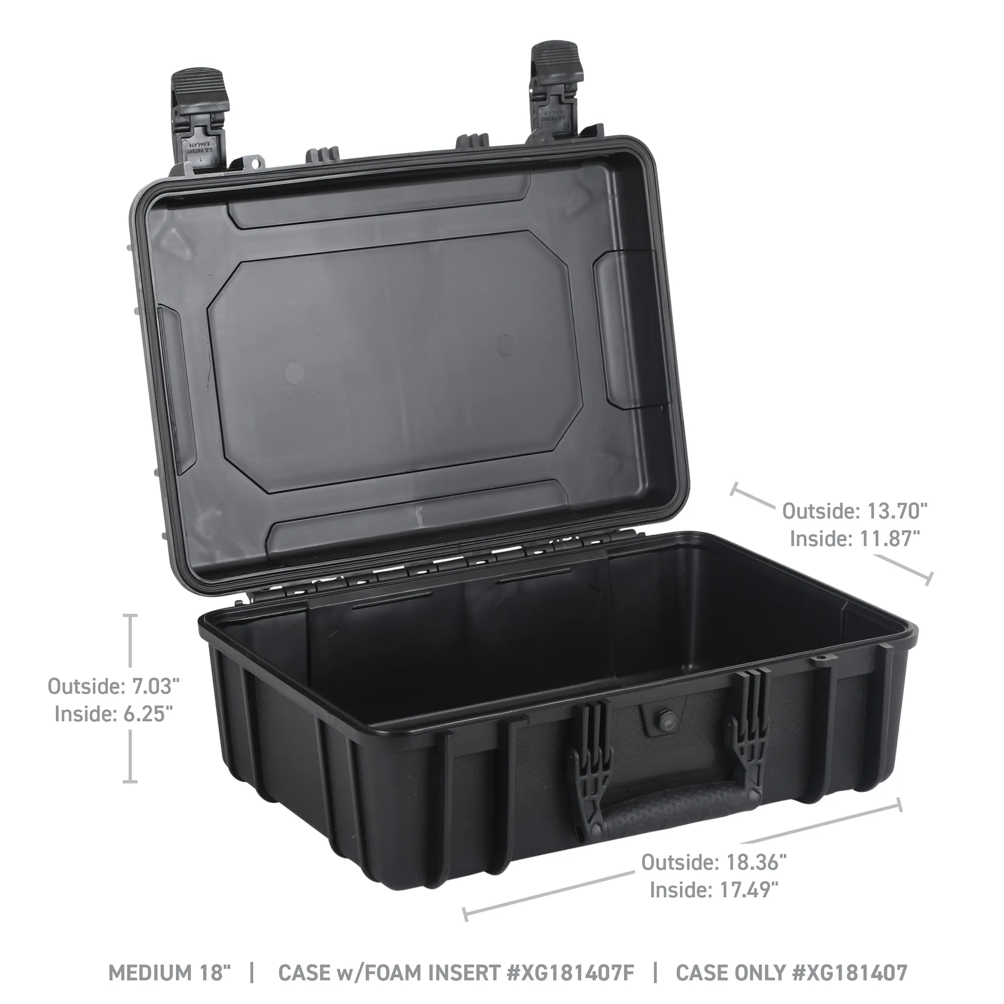 Go Rhino XG181407 Xventure Gear Hard Case - Medium Box 18