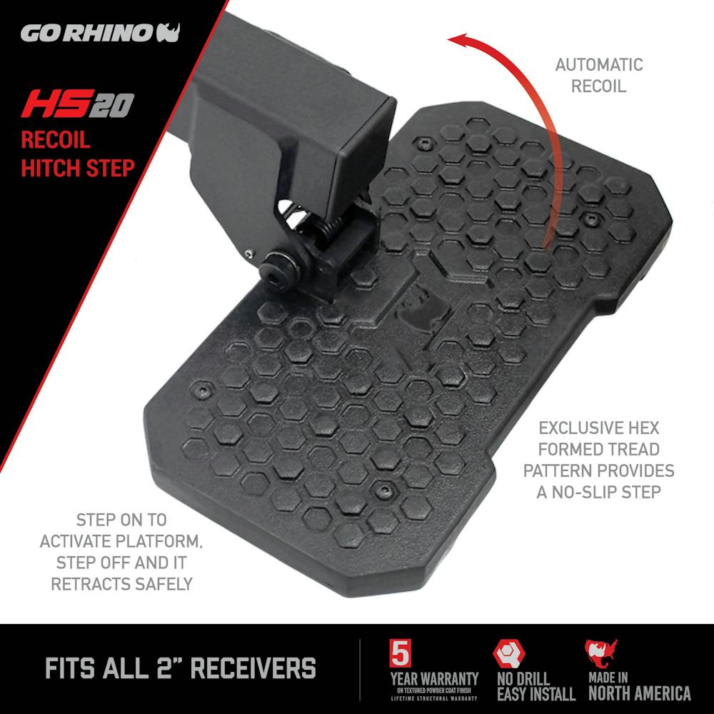 RHINO! Hitch Step 360 Series for 2 Receivers