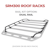 Go Rhino 5933584T SRM300 40 Long x 80 Wide Flat Platform Rack with Quad Overland Rail Kit