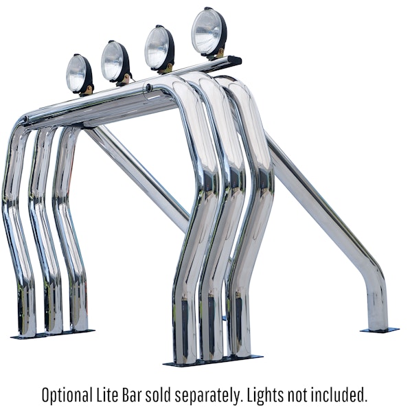 Go Rhino 9609560TSC RHINO! Bed Bar - Complete kit: Main bar + Kickers