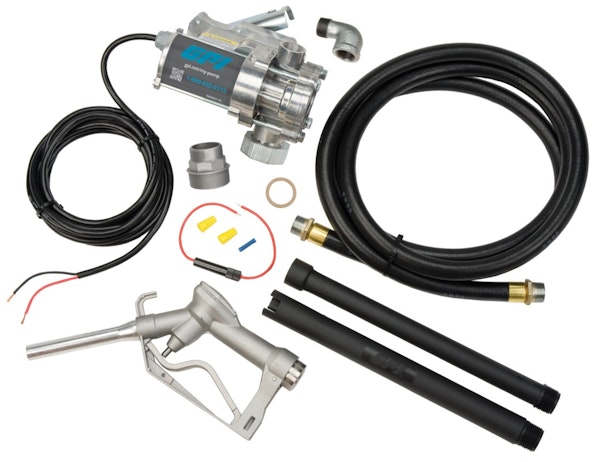 GPI Great Plains Industries 137100-05 EZ-8 12V 8 GPM Fuel Transfer Pump with Spin Collar Mount