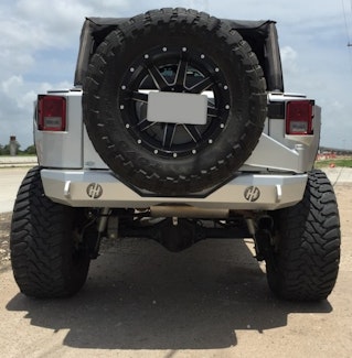 Hammerhead Armor 600-56-0319 JEEP JK STUBB REAR BUMPER 2007-2017