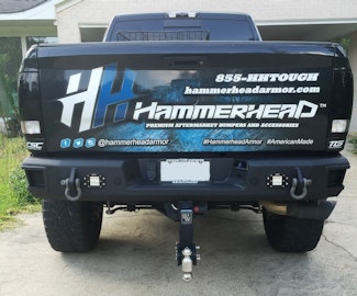 Hammerhead Armor 600-56-0478 DODGE 1500-3500 FLUSH MOUNT REAR BUMPER WITH SENSORS 20