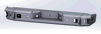 Hammerhead Armor 600-56-0540 NISSAN TITAN FLUSH MOUNT REAR BUMPER WITH SENSORS 2010-