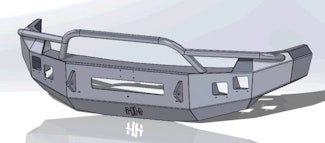 Hammerhead Armor 600-56-0575 CHEVROLET 2500-3500 LOW PROFILE PRE-RUNNER FRONT BUMPER