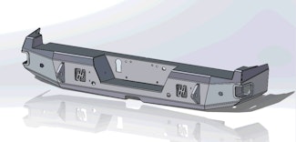 Hammerhead Armor 600-56-0591 FORD F250-450 REAR BUMPER WITH SENSORS 2017-2018