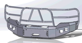 Hammerhead Armor 600-56-0636 CHEVROLET 1500 X-SERIES FULL BRUSHGUARD WINCH FRONT BUM