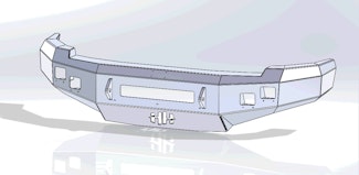 Hammerhead Armor 600-56-0673 CHEVROLET 1500 LOW PROFILE NO BRUSHGUARD FRONT BUMPER 2