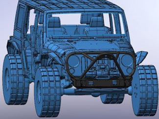 Hammerhead Armor 600-56-0697 JEEP JK MINIMALIST FULL BRUSHGUARD STINGER FRONT BUMPER