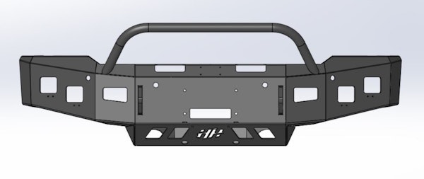 Hammerhead Armor 600-56-0981 FRONT WINCH BUMPER W/PRERUNNER CHEVY 1500 2019-2020