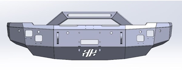 Hammerhead Armor 600-56-0988 FRONT FORMED WINCH BUMPER DODGE 2500/3500 2010-2018