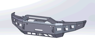Hammerhead Armor 600-56-1010 RAM Front Winch Bumper Pre Runner For 19-22 RAM 1500 Hammerhead Armor