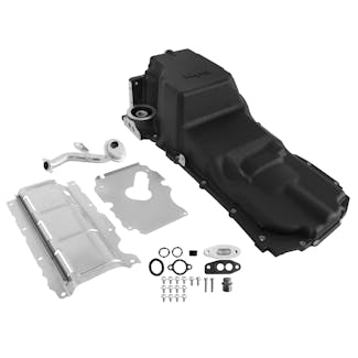 Holley 302-24BK Holley GM LT Swap Oil Pan - 4WD / Truck / Off-Road - Black