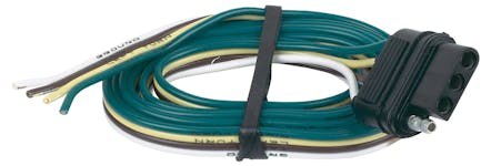 CURT 80176 44 Safety Cables with 2 Snap Hooks (7,500 lbs, Vinyl