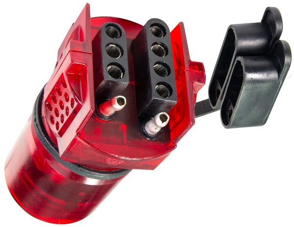 Hopkins Towing 47382 Endurance™ Flex-Coil™ Nite-Glow™ 7 Blade To 5 Flat Adapter