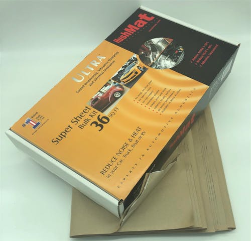 Hushmat 10801 Super Bulk Kit has 9 silver sheets of 18x32 in Ultra