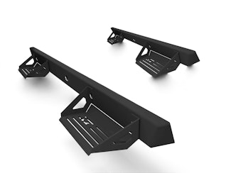 ICI 840121412876 Aluminum Side Entry Steps, Brackets and hardware included, color matched black