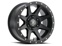 ICON Alloys 1818909060SB ICON Alloys Rebound Sat Black - 18 X 9 / 6 X 5.5 / 25mm / 6 bs