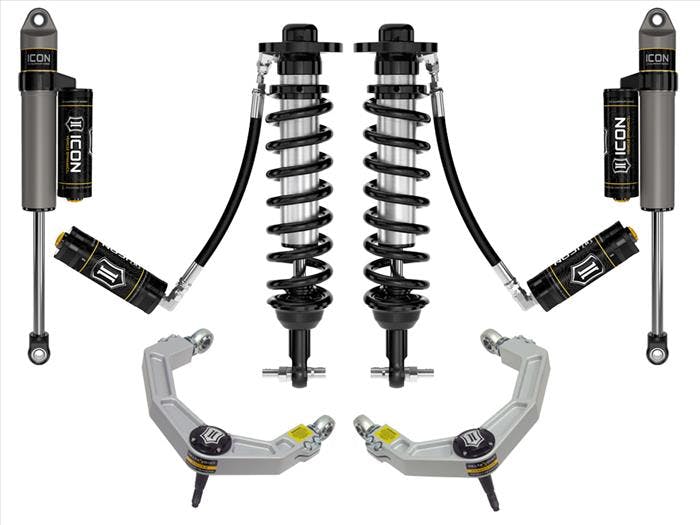 Icon Vehicle Dynamics 98507DJ 2021 F150 Billet Uca Dj Kit並行輸入 Icon 98507DJ Delta Joint Aluminum Upper Control Arm Kit for 2021