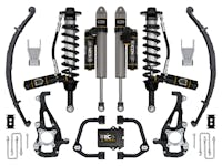 ICON Vehicle Dynamics K93145TL 3.5-4.5" Stage 5 Suspension System Tubular UCA / Leaf Pack