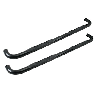 Iconic Accessories 113-0103 3  Round Steel Side-Step Nerf Bars (90° Bend, Polished)