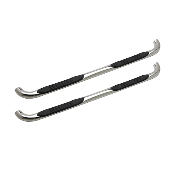 Iconic Accessories 113-0372 3  Round Steel Side-Step Nerf Bars (90° Bend, Polished)