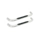 Iconic Accessories 113-0483 3  Round Steel Side-Step Nerf Bars (90° Bend, Polished)