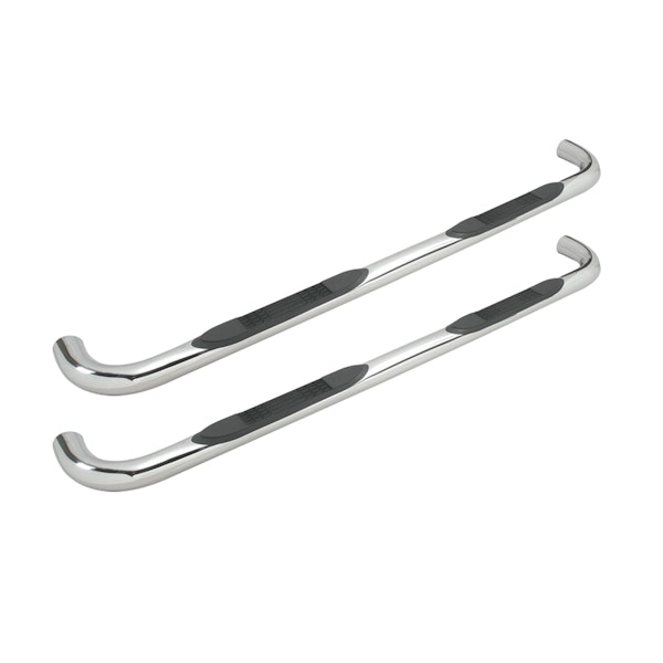 Iconic Accessories 113-0532 3  Round Steel Side-Step Nerf Bars (90° Bend, Polished)