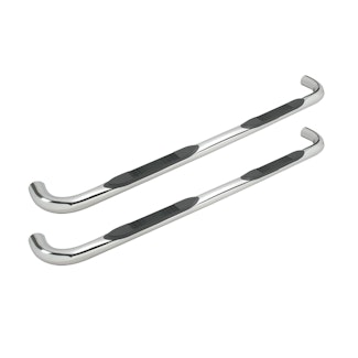 Iconic Accessories 113-0632 3  Round Steel Side-Step Nerf Bars (90° Bend, Polished)