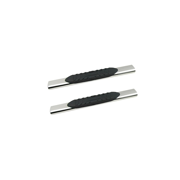 Iconic Accessories 115-0483 5  Oval Side-Step Nerf Bars (180° Straight, Polished)