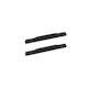 Iconic Accessories 115-5293 5  Oval Side-Step Nerf Bars (180° Straight, Black Powder Coated)