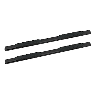 Iconic Accessories 115-5493 5  Oval Side-Step Nerf Bars (180° Straight, Black Powder Coated)