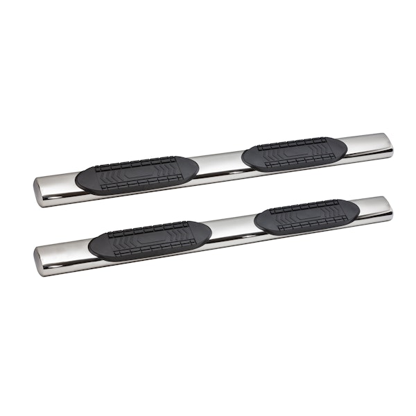 Iconic Accessories 116-0104 6  Oval Side-Step Nerf Bars (180° Straight, Polished)