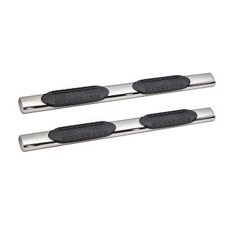 Iconic Accessories 116-0772 6  Oval Side-Step Nerf Bars (180° Straight, Polished)