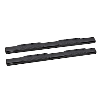 Iconic Accessories 116-5132 6  Oval Side-Step Nerf Bars (180° Straight, Black Powder Coated)