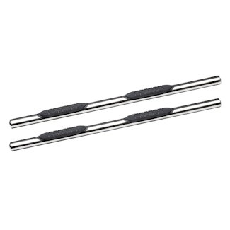 Iconic Accessories 118-0442 4  Oval Side-Step Nerf Bars (180° Straight, Polished)